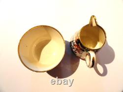 Antique Copeland Spode D7911 Imari Coffee Pot Sugar Milk Cups Set For 2