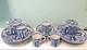 Antique Mosa Maastricht Dutch Long Eliza Porcelain Coffee Can Cup & Saucers Set