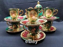 Antique Vintage Coffee Set Western Germany Fine China /Bavaria Foreign