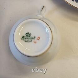 Antique Vintage Koenigszelt Silesia Trio coffee set / Teaset X 6