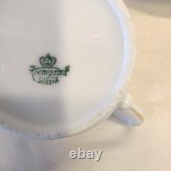 Antique Vintage Koenigszelt Silesia Trio coffee set / Teaset X 6