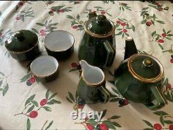 Apilco Green Gold Vintage French Porcelain Rare Set. Pick & Mix. Msg For Prices
