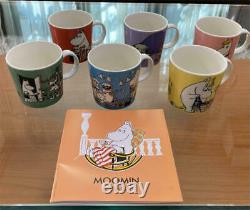 Arabia Finland Moomin Characters Mug Set of 6 Vintage Rare Cup Tea Coffee
