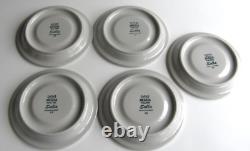 Arabia Finland Vintage, Set of 5 Large Salla Cocoa, Coffee Cups & Saucers