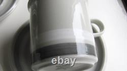 Arabia Finland Vintage, Set of 5 Large Salla Cocoa, Coffee Cups & Saucers
