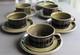 Arabia Kosmos Coffee Tea Cup Saucer Set Of 5 Vintage 1960's