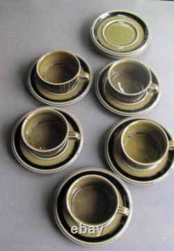 Arabia Kosmos Coffee Tea Cup Saucer set of 5 Vintage 1960's
