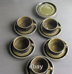 Arabia Kosmos Coffee Tea Cup Saucer set of 5 Vintage 1960's