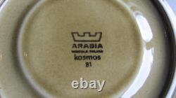 Arabia Kosmos Coffee Tea Cup Saucer set of 5 Vintage 1960's