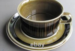 Arabia Kosmos Coffee Tea Cup Saucer set of 5 Vintage 1960's