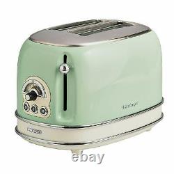 Ariete Dome Kettle, 2 Slice Toaster and Filter Coffee Machine Set, Vintage Green