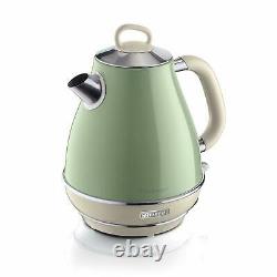Ariete Vintage Green Kettle, Toaster and Filter Coffee Maker Set