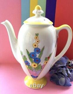 Art Deco / Vintage Royal Doulton Leonora Bone China Coffee Pot & Original Lid