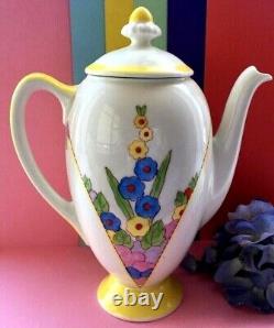Art Deco / Vintage Royal Doulton Leonora Bone China Coffee Pot & Original Lid