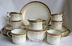 Aynsley Gold Dowery like 21 piece tea coffee set 1905-1925 vintage antique