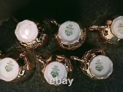 Bareuther Vintage Gold Tea / Coffee Set, Bavaria, 13 Pieces