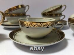 Bavarian Antique PORCELAIN 14pce Coffee Set