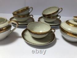 Bavarian Antique PORCELAIN 14pce Coffee Set