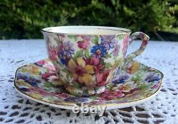 Beautiful Vintage 1930's James Kent Fenton Du Barry Chintz Ware Coffee Set