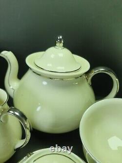 Beautiful Vintage Bohemia Royal Ivory Czechoslovakia Tea/Coffee Set Cups Tea Pot
