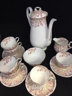 Beautiful Vintage Bone China Rare Shelley Tea/ Coffee 15 Piece Set #gt