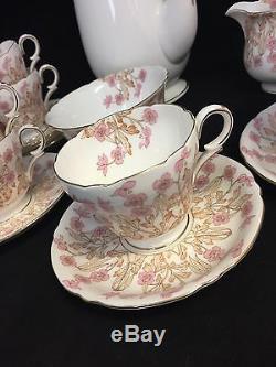 Beautiful Vintage Bone China Rare Shelley Tea/ Coffee 15 Piece Set #gt