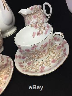 Beautiful Vintage Bone China Rare Shelley Tea/ Coffee 15 Piece Set #gt