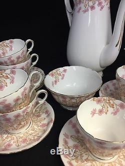 Beautiful Vintage Bone China Rare Shelley Tea/ Coffee 15 Piece Set #gt