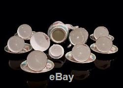 Beautiful Vintage Foley Windsor Blue Coffee Set for 6 persons