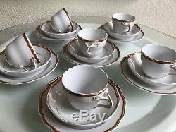 Beautiful Vintage Meissen 18 Pieces Coffee Set Rare MID Century Minimalist 1960