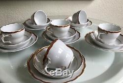 Beautiful Vintage Meissen 18 Pieces Coffee Set Rare MID Century Minimalist 1960