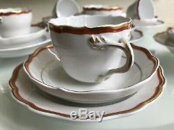 Beautiful Vintage Meissen 18 Pieces Coffee Set Rare MID Century Minimalist 1960