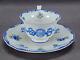 Brown Westhead Moore Yale University Blue Floral Demitasse Cup & Saucer