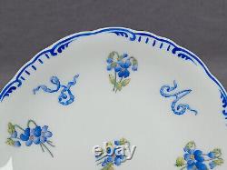 Brown Westhead Moore Yale University Blue Floral Demitasse Cup & Saucer