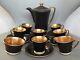 Crown Devon Fieldings Coffee Set For 6 Demi-tasse Cups Art Deco Style Patno 2133