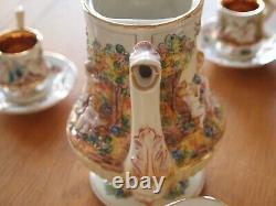 Capodimonte Vintage Serpant/Cherub Coffee Set