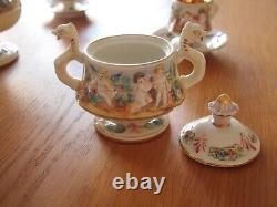 Capodimonte Vintage Serpant/Cherub Coffee Set
