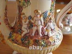 Capodimonte Vintage Serpant/Cherub Coffee Set
