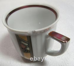 Carlsbad Czechoslovakia Karlovarsky Porcelan Vintage 17 Pc Art Deco Coffee Set