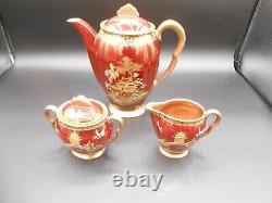 Carlton Ware Rouge Royale Vintage Hand painted Coffee Set