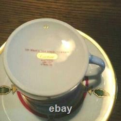 Cartier Vintage Authentic espresso Cup Saucer set Coffee Tea