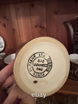Cinque Ports Pottery Rye England Coffee Set for Six Brown, C1970s Vintage