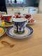 Clarice Cliff 8 Vintage Coffee Cup Set Mint In Original Packaging