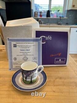 Clarice Cliff 8 Vintage Coffee Cup Set Mint in original packaging