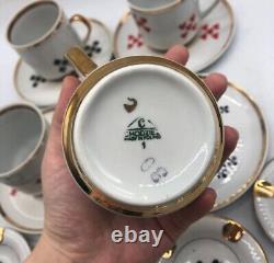 Coffee Set With Ashtrays Poland Vintage