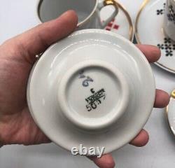 Coffee Set With Ashtrays Poland Vintage