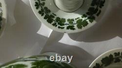 Coffee service Meissen wine leaves with gooshen handle, centerpiece and 4 blankets