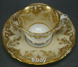 Copeland & Garrett G-28 Gold Floral Scrollwork Ivory Coffee Cup 1833-1847 A