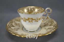 Copeland & Garrett G-28 Gold Floral Scrollwork Ivory Coffee Cup 1833-1847 A