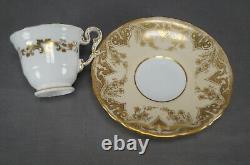 Copeland & Garrett G-28 Gold Floral Scrollwork Ivory Coffee Cup 1833-1847 A